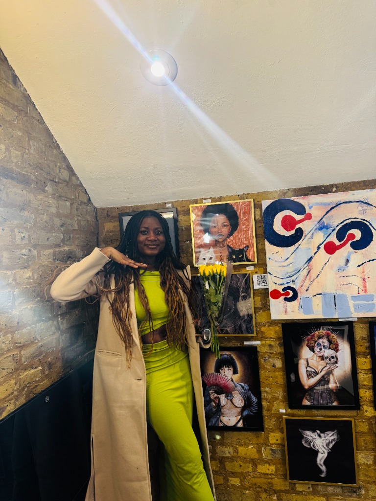 Aishat Arowosegbe at Boomer Gallery Transcendence Exhibition